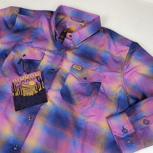 NWT Women's 2XL Dixxon “DESERT MORNINGS” WOMEN’S Flannel Shirt